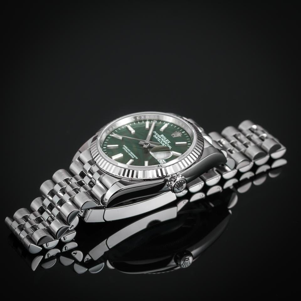 Rolex | Datejust | 126234 | Gold/Steel | 36 mm | Gold/Steel | Green | Automatic