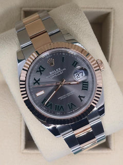Rolex | Datejust | 126331 | Gold/Steel | 41 mm | Gold/Steel | Green | Automatic