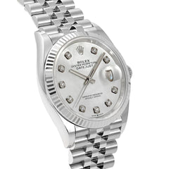 Rolex | Datejust | 126234NG | Gold/Steel | 36 mm | Mother of pearl | Automatic
