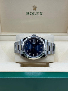 Rolex | Datejust | 126334 | White gold | 41 mm | Steel | Bordeaux | Automatic