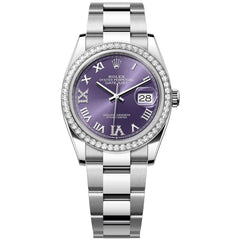 Rolex | Datejust | 126284RBR | Steel | 36 mm | Steel | Purple | Automatic