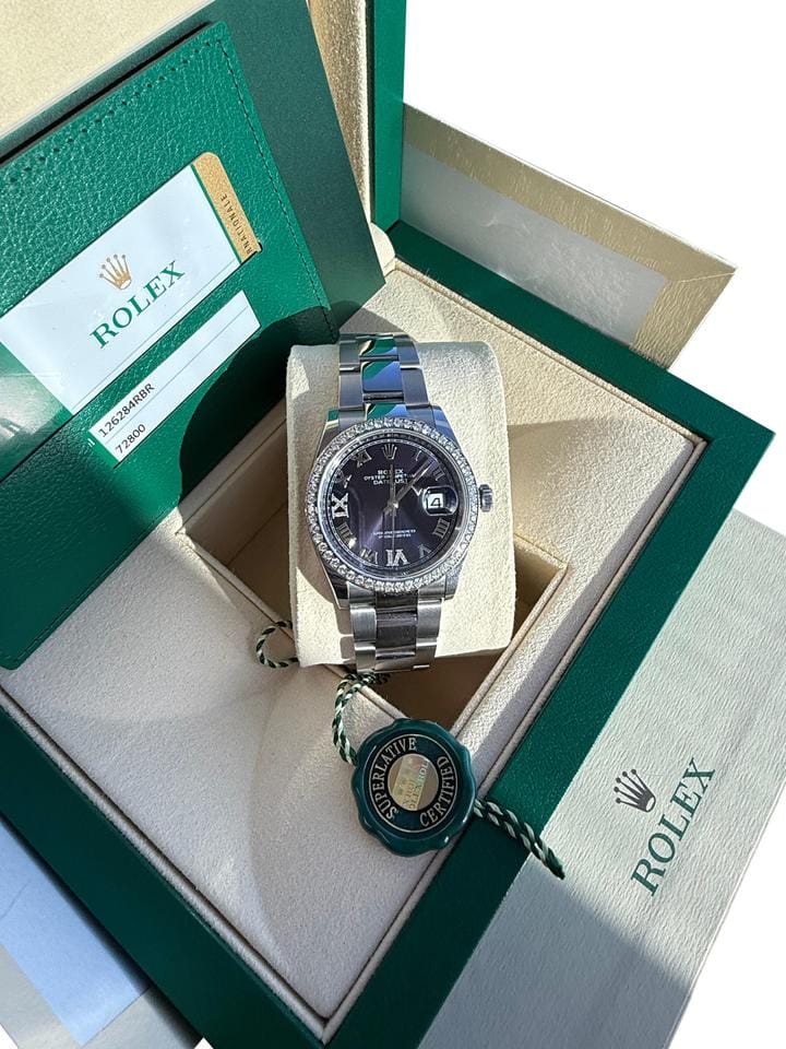 Rolex | Datejust | 126284RBR | Steel | 36 mm | Steel | Purple | Automatic