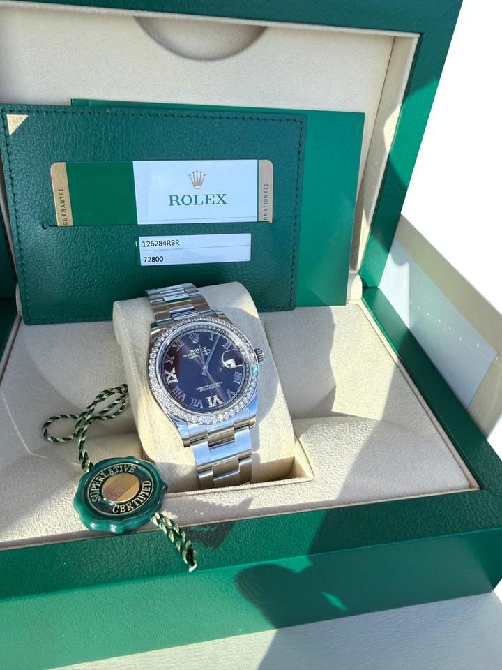 Rolex | Datejust | 126284RBR | Steel | 36 mm | Steel | Purple | Automatic