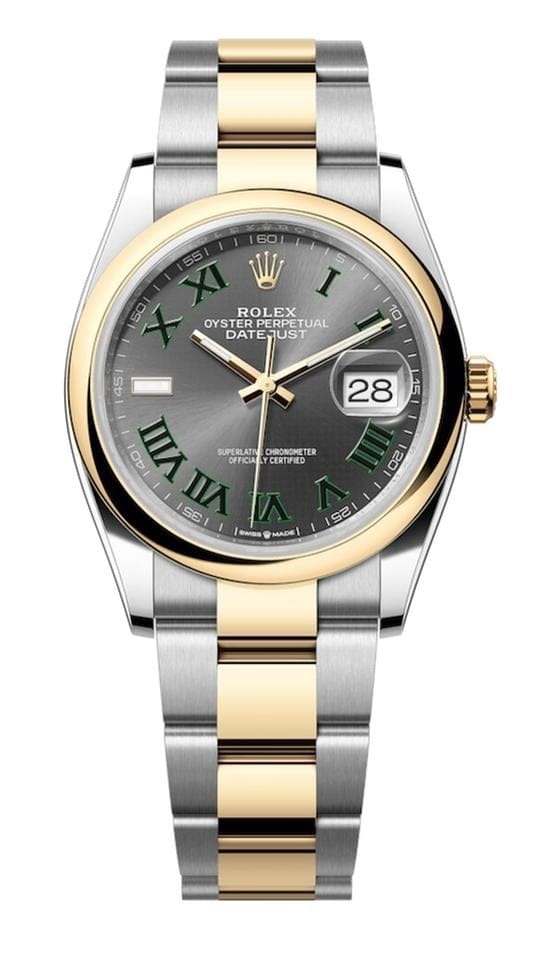 Rolex | Datejust | 126203 | Steel | 36 mm | Yellow gold | Grey | Automatic