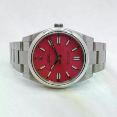 Rolex | Oyster Perpetual | 124300 | Steel | 41 mm | Steel | Red | Automatic
