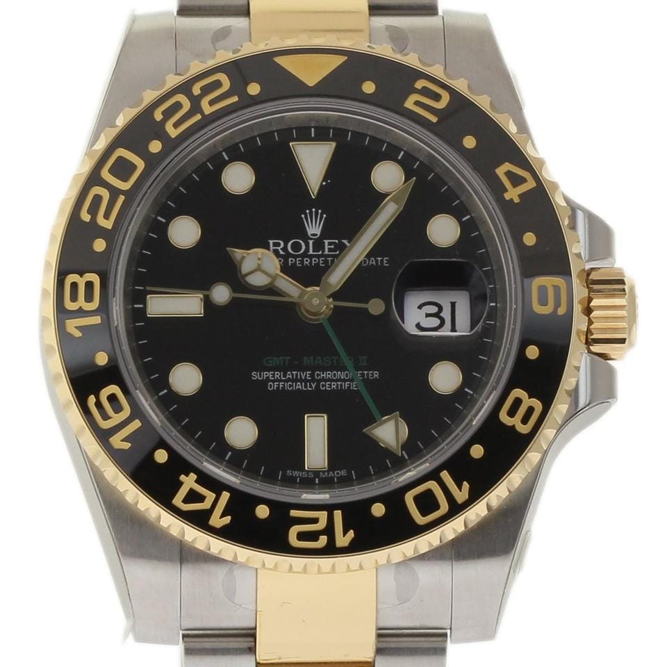 Rolex | GMT-Master II | 116713 | Steel | 40 mm | Gold/Steel | Black | Automatic
