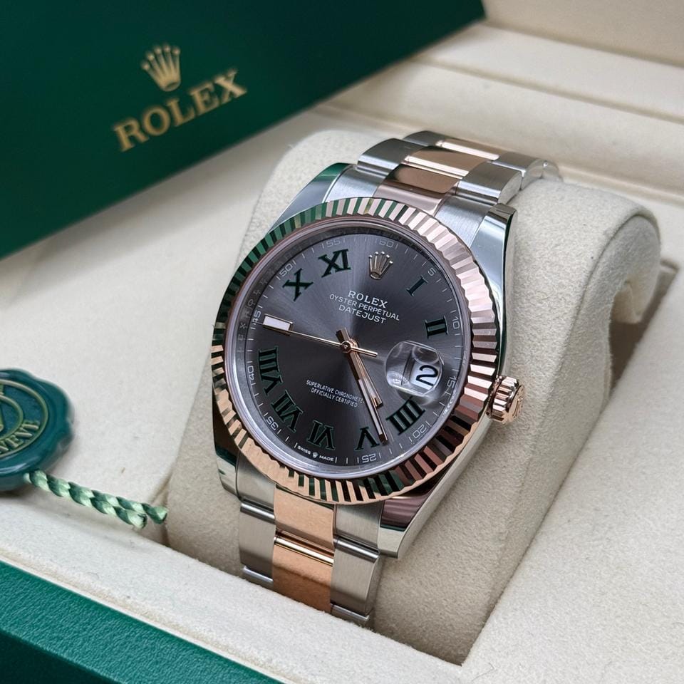 Rolex | Datejust | 126331 | Rose gold | 41 mm | Rose gold | Grey | Automatic