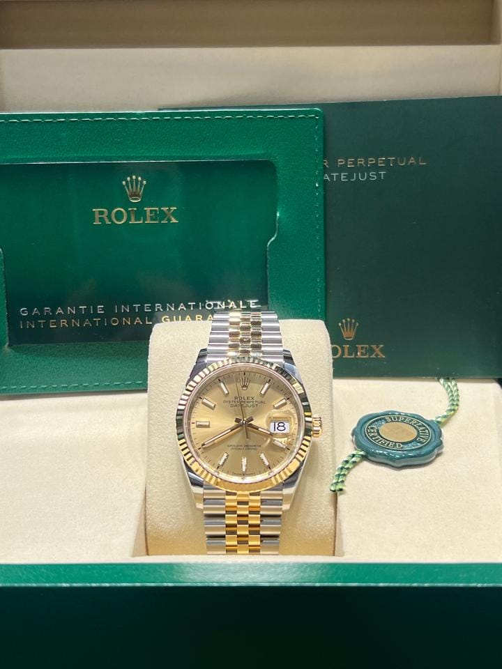 Rolex | Datejust | 126233 | Gold/Steel | 36mm mm | Gold/Steel | Champagne | Automatic