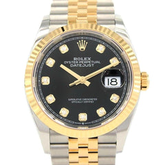 Rolex | Datejust | 126233G | Gold/Steel | 36 mm | Gold/Steel | Black | Automatic