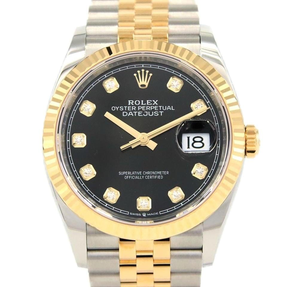 Rolex | Datejust | 126233G | Gold/Steel | 36 mm | Gold/Steel | Black | Automatic