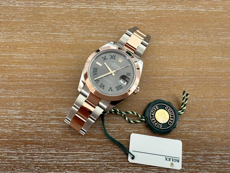 Rolex | Datejust | Rolex Datejust 41 Wimbledon Dial 126301 | Gold/Steel | 41 mm | Gold/Steel | Grey | Automatic