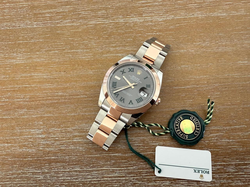Rolex | Datejust | Rolex Datejust 41 Wimbledon Dial 126301 | Gold/Steel | 41 mm | Gold/Steel | Grey | Automatic