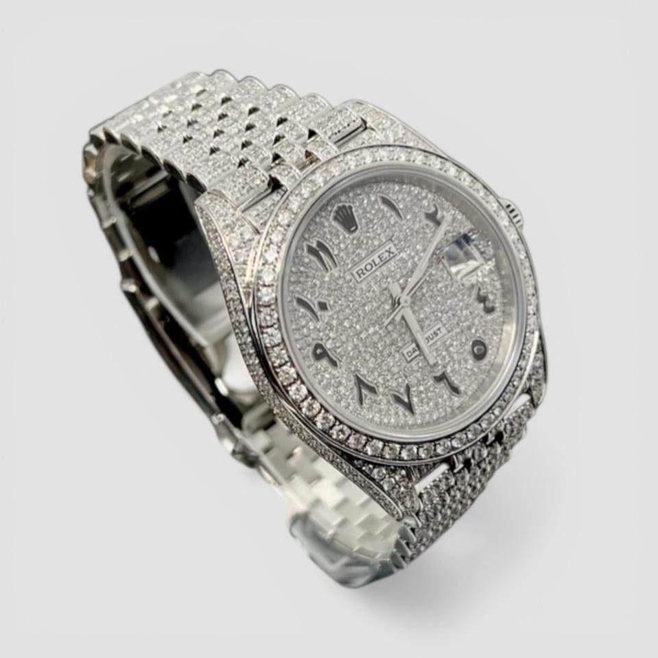 Rolex | Datejust | 126300 ARABIC FULL ICED JUBILEE