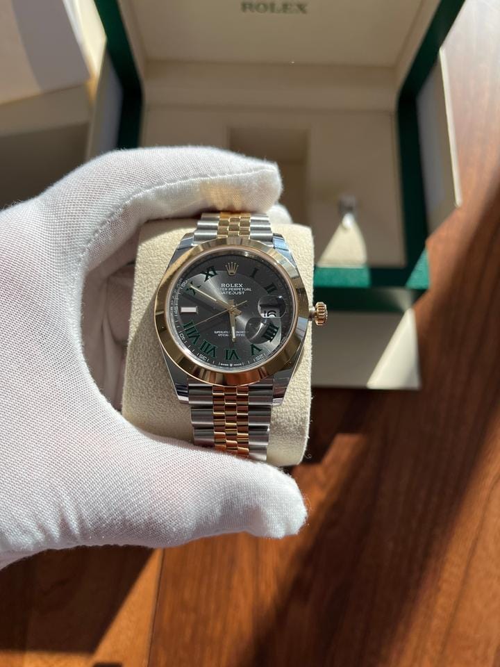 Rolex | Datejust | 126303 | Yellow gold | 41 mm | Gold/Steel | Grey | Automatic