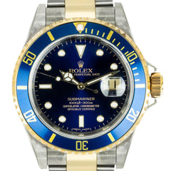 Rolex | Submariner | Rolex Submariner Date 16613 | Gold/Steel | 40 mm | Gold/Steel | Blue | Automatic