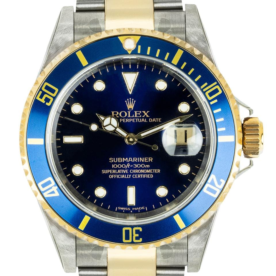 Rolex | Submariner | Rolex Submariner Date 16613 | Gold/Steel | 40 mm | Gold/Steel | Blue | Automatic