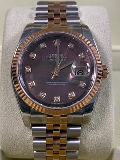 Rolex | Datejust | 116231 | Gold/Steel | 36 mm | Gold/Steel | Mother of pearl | Automatic