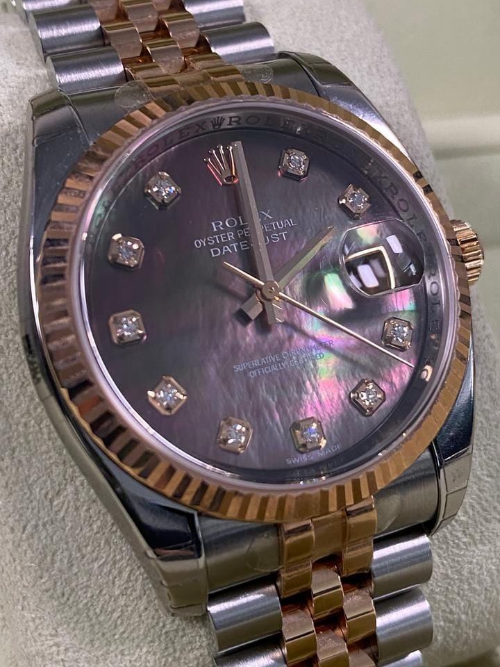 Rolex | Datejust | 116231 | Gold/Steel | 36 mm | Gold/Steel | Mother of pearl | Automatic
