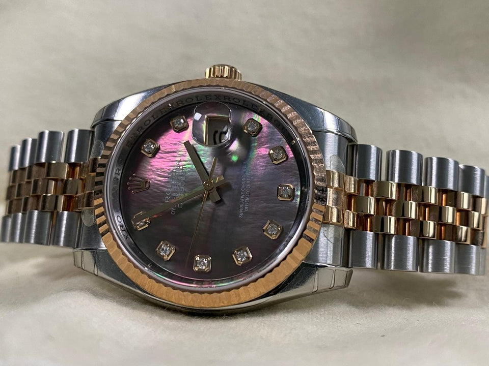Rolex | Datejust | 116231 | Gold/Steel | 36 mm | Gold/Steel | Mother of pearl | Automatic