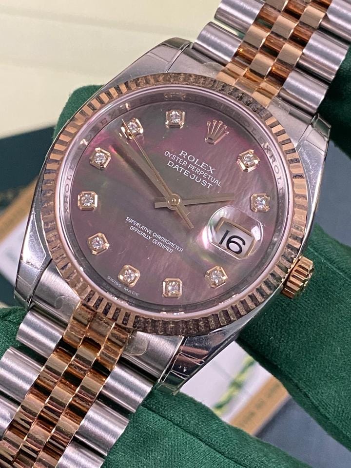 Rolex | Datejust | 116231 | Gold/Steel | 36 mm | Gold/Steel | Mother of pearl | Automatic