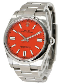 Rolex | Oyster Perpetual | 124300-0007 | Steel | 41 mm | Steel | Red | Automatic
