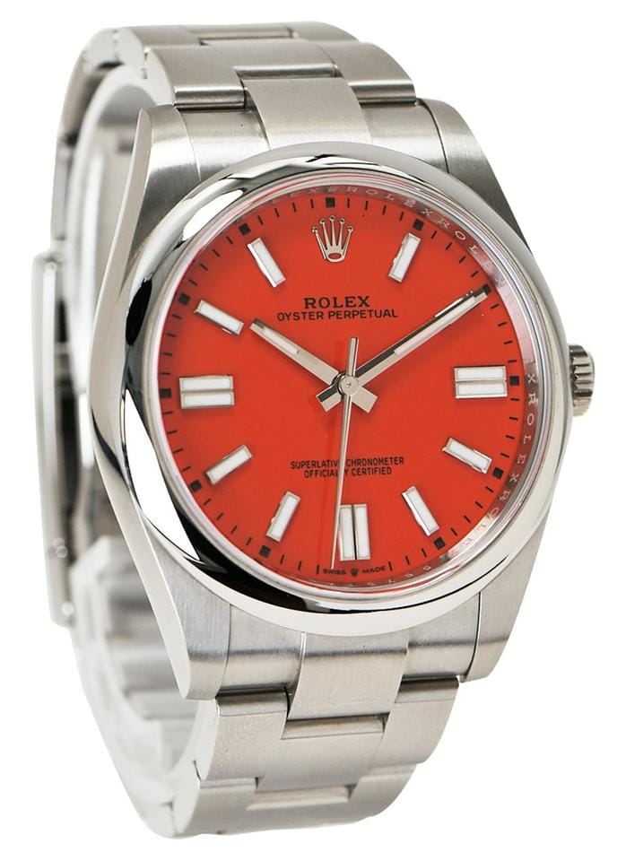 Rolex | Oyster Perpetual | 124300-0007 | Steel | 41 mm | Steel | Red | Automatic