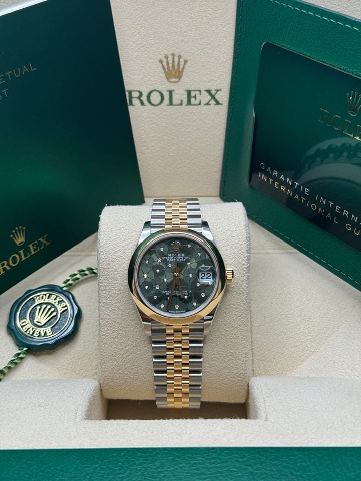 Rolex | Datejust | 278243 | Gold/Steel | 31 mm | Gold/Steel | Green | Automatic