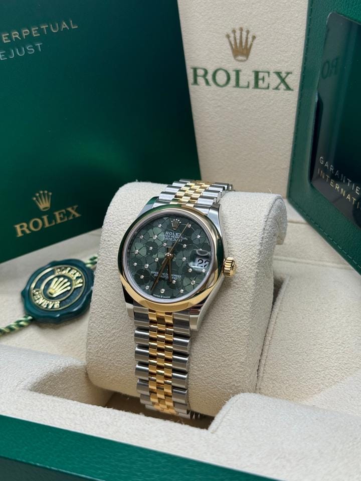 Rolex | Datejust | 278243 | Gold/Steel | 31 mm | Gold/Steel | Green | Automatic