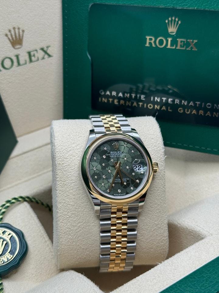 Rolex | Datejust | 278243 | Gold/Steel | 31 mm | Gold/Steel | Green | Automatic
