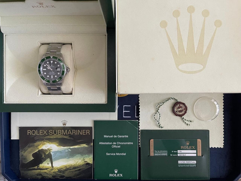 Rolex | Submariner | 16610LV | Steel | 40 mm | Steel | Green | Automatic