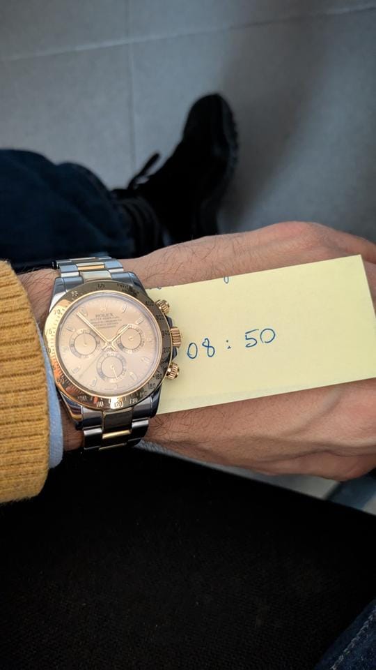Rolex | Daytona | 116523 | Yellow gold | 40 mm | Gold/Steel | Champagne | Automatic