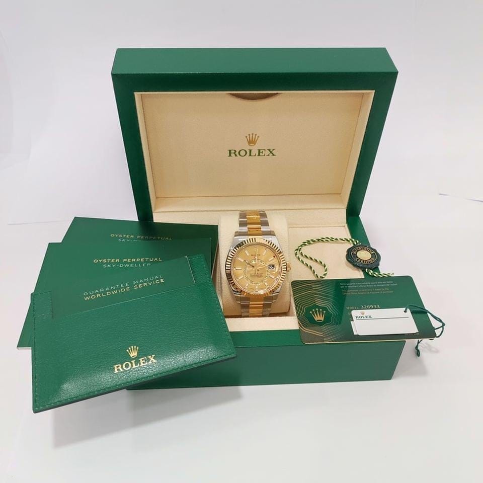 Rolex | Sky-Dweller | M326933-0001  @hksar | Gold/Steel | 42 mm | Gold/Steel | Champagne | Automatic
