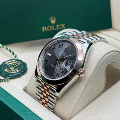 Rolex | Datejust | 126301 | Rose gold | 41 mm | Gold/Steel | Grey | Automatic