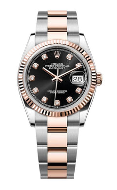 Rolex | Datejust | 126231 | Steel | 36 mm | Rose gold | Black | Automatic