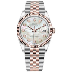 Rolex | Datejust | 126231-0021 | 36 mm | Gold/Steel | Mother of pearl | Automatic