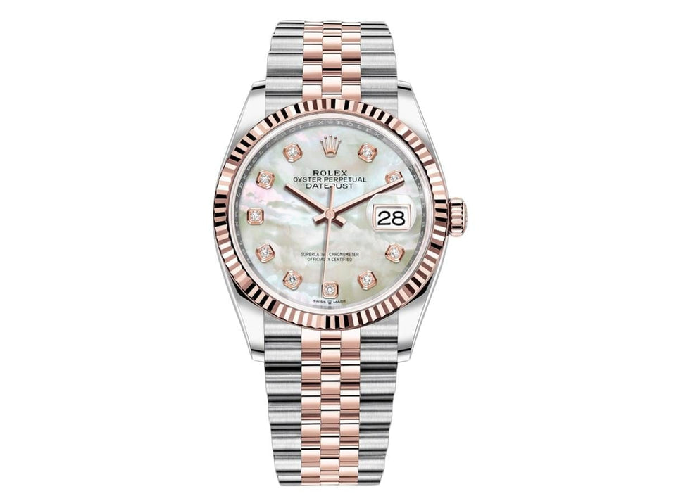 Rolex | Datejust | 126231 | Gold/Steel | 36 mm | Gold/Steel | Mother of pearl | Automatic