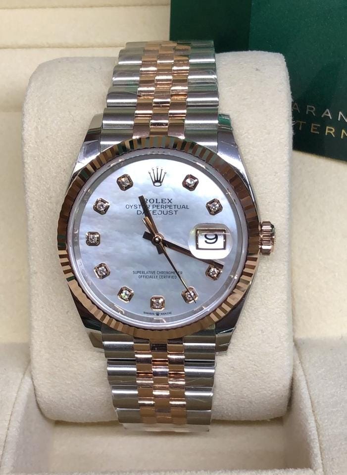 Rolex | Datejust | 126231 | Gold/Steel | 36 mm | Gold/Steel | Mother of pearl | Automatic