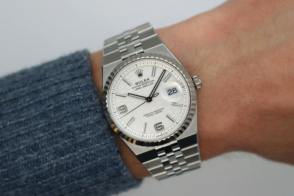 Rolex | Land-Dweller | 127234-0001 | Gold/Steel | 36 mm | White