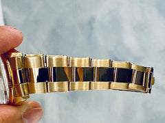 Rolex | Oyster Perpetual | 1005 | Yellow gold | 34 mm | Yellow gold | Silver | Automatic