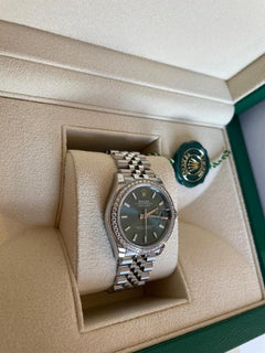 Rolex | Datejust | 278384RBR | Gold/Steel | 31 x 37 mm | Steel | Green | Automatic