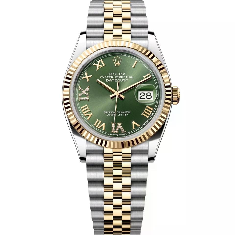 Rolex | Datejust | Rolex Datejust 36 Green Dial 126233 | Gold/Steel | 36 mm | Gold/Steel | Green | Automatic