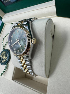 Rolex | Datejust | 0004735700 450014877424 | 31 mm | Gold/Steel | Green | Automatic