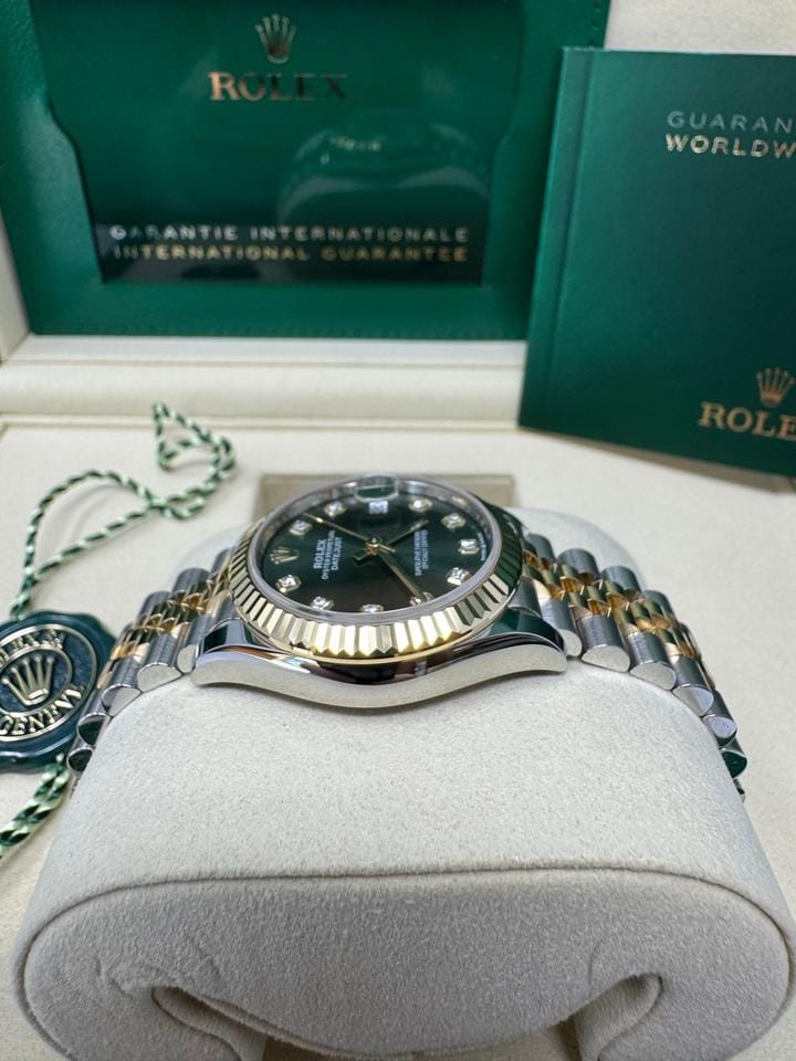 Rolex | Datejust | 0004735700 450014877424 | 31 mm | Gold/Steel | Green | Automatic