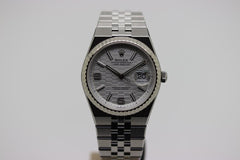 Rolex | Land-Dweller | 127234 | White gold | 36 mm | Steel | White | Automatic