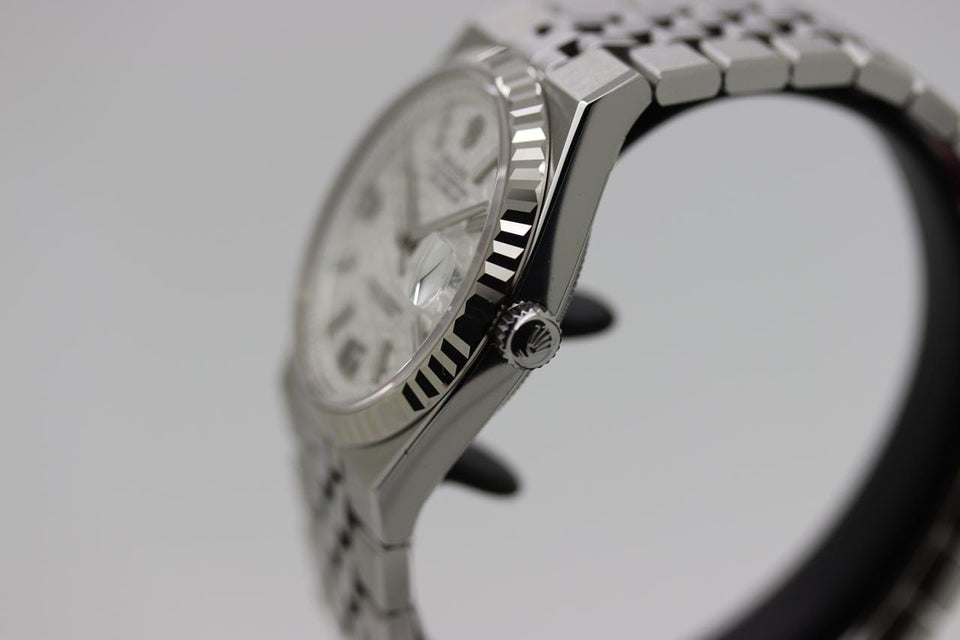 Rolex | Land-Dweller | 127234 | White gold | 36 mm | Steel | White | Automatic