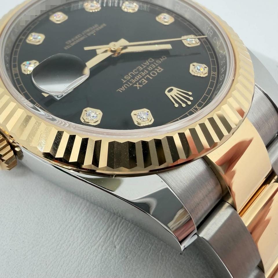 Rolex | Datejust | 12633BKDJ | Steel | 41 mm | Gold/Steel | Black | Automatic