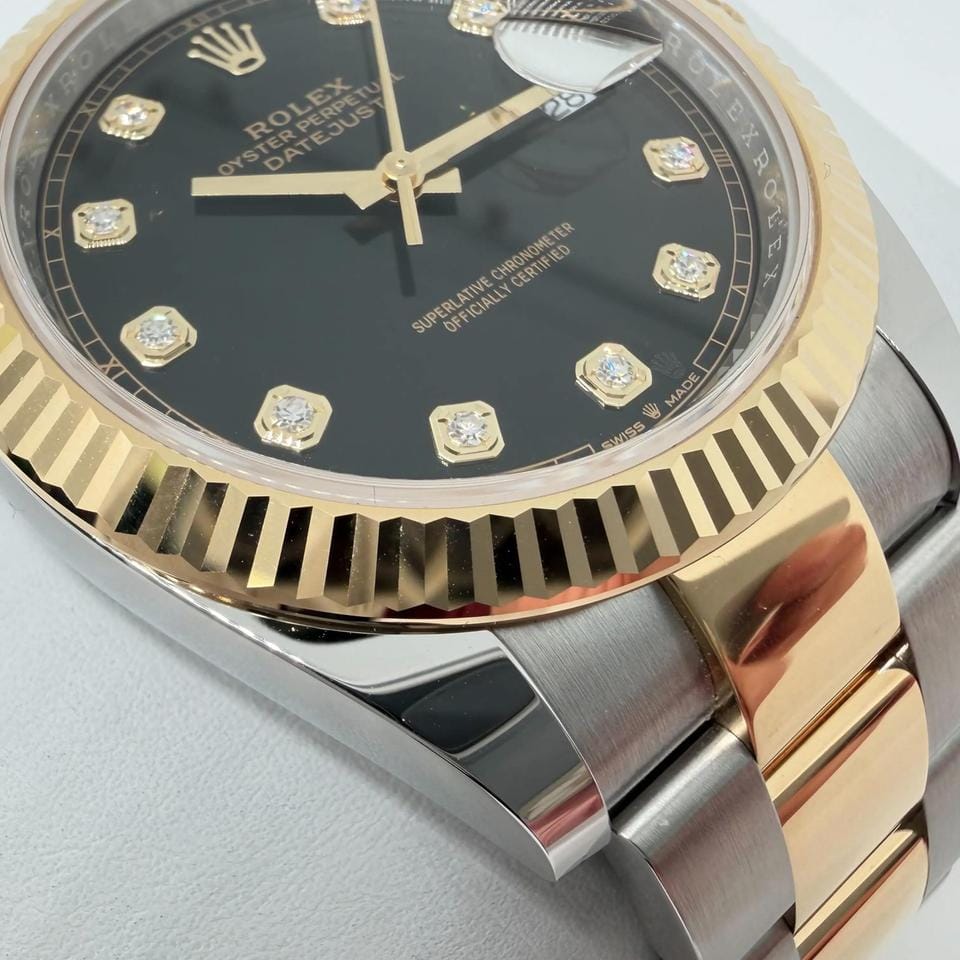 Rolex | Datejust | 12633BKDJ | Steel | 41 mm | Gold/Steel | Black | Automatic