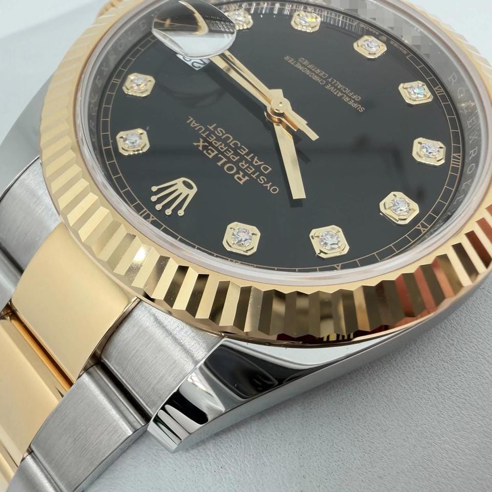 Rolex | Datejust | 12633BKDJ | Steel | 41 mm | Gold/Steel | Black | Automatic