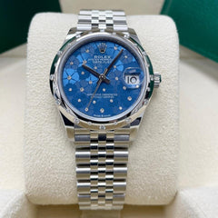Rolex | Datejust | 278344RBR | Steel | 31 mm | Steel | Blue | Automatic