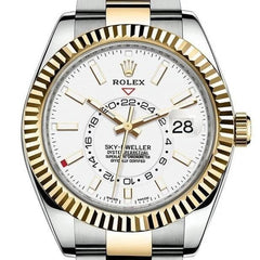 Rolex | Sky-Dweller | 326933 | Yellow gold | 42 mm | Gold/Steel | White | Automatic